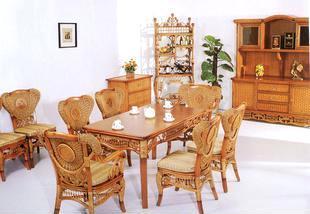 【藤家具 藤椅 藤沙發 藤搖椅 藤吊椅 CS-026帝豪餐椅餐臺】價格,廠家,批發,椅、凳、榻